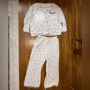 Women’s Anthropologie Ski Pattern Pajama Set